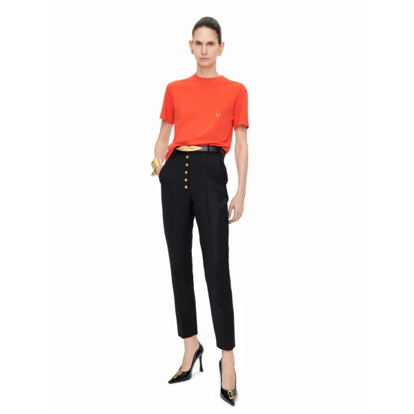 Schiaparelli Pierced T-Shirt Top, view 2