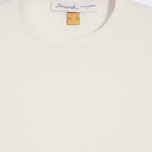 Schiaparelli Pierced T-Shirt Tops in Schiaparelli Authentic Luxury Fashion at Coveti