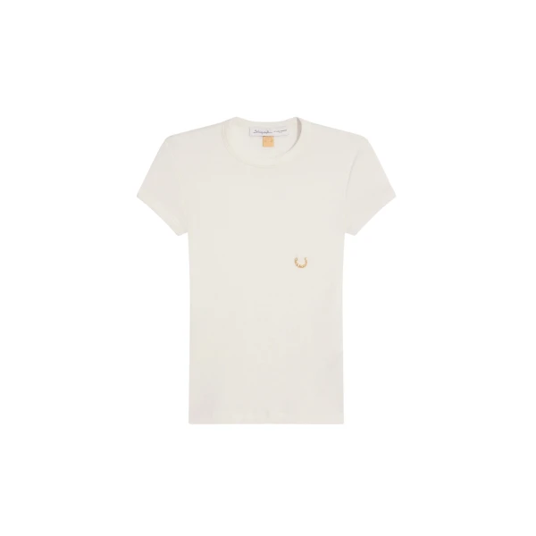 Schiaparelli Pierced T-Shirt Tops in Schiaparelli Authentic Luxury Fashion at Coveti