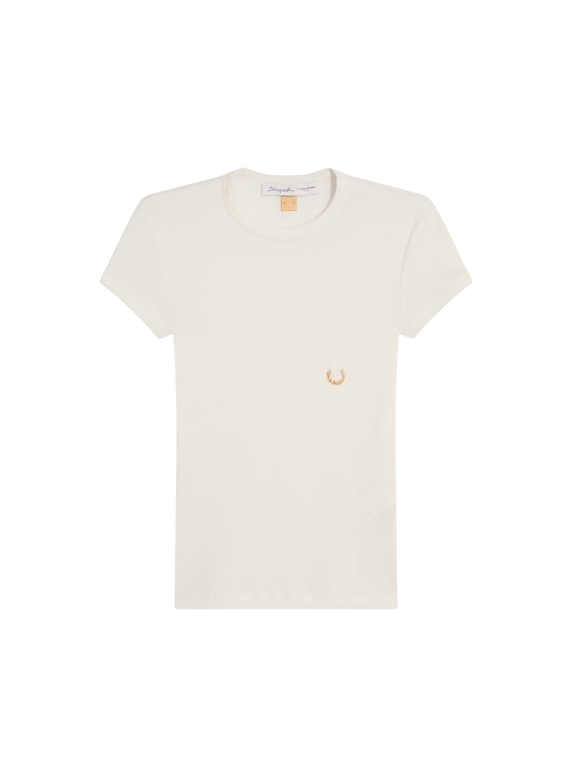 Schiaparelli Pierced T-Shirt Tops in Schiaparelli Authentic Luxury Fashion at Coveti