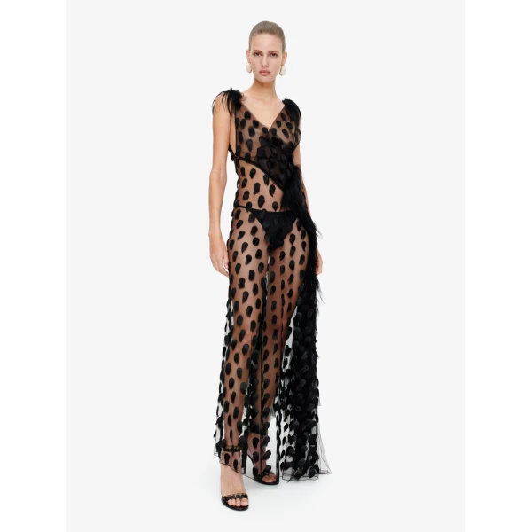Schiaparelli Polka Dot Dress, view 3