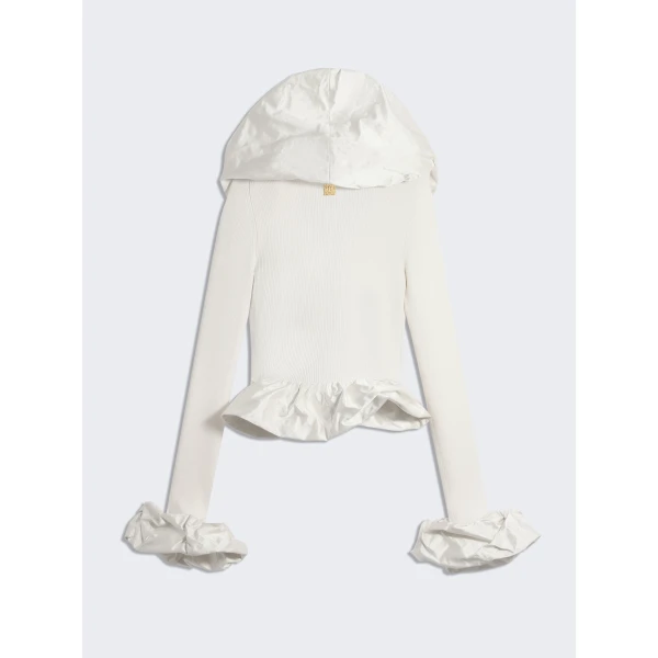 Schiaparelli Sculptural Ruffle Cardigan, view 4