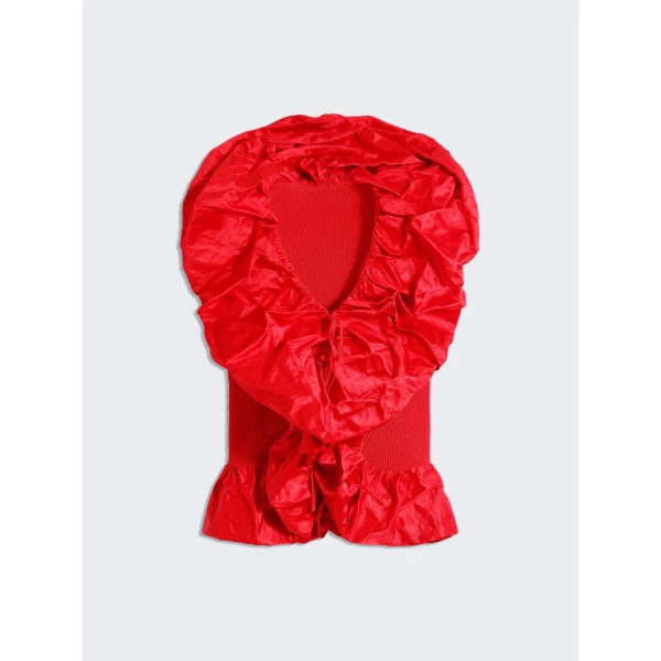 Schiaparelli Sculptural Ruffle Top, view 4