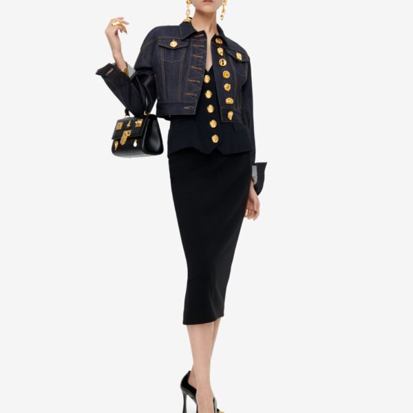 Schiaparelli Short Jacket With Rounded Sleeves Jackets in Schiaparelli Authentic Luxury Fashion at Coveti