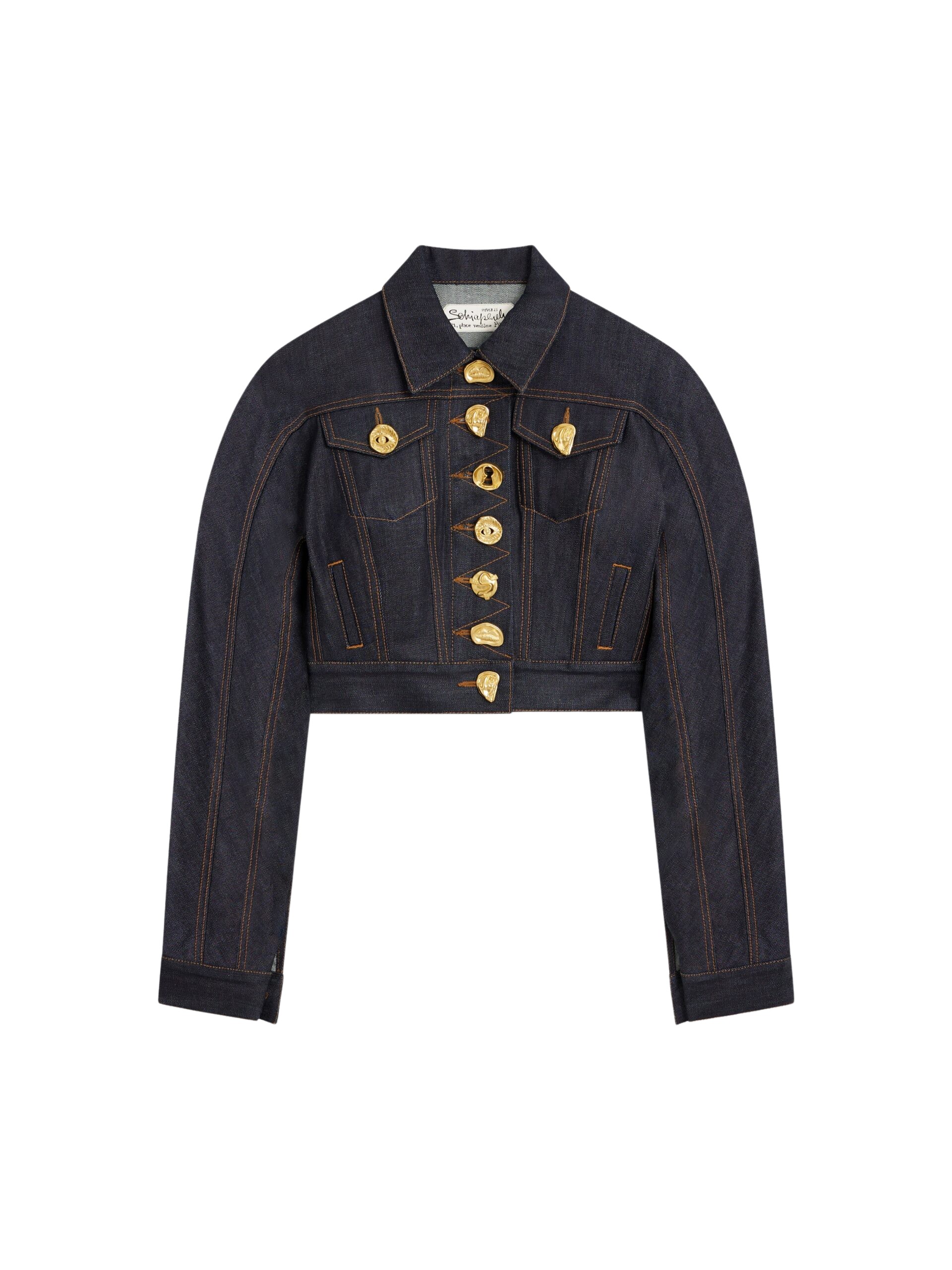 Schiaparelli Short Jacket With Rounded Sleeves Jackets in Schiaparelli Authentic Luxury Fashion at Coveti