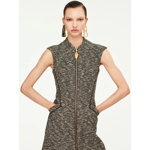 Schiaparelli Sleeveless Zip-Up Dress, view 5
