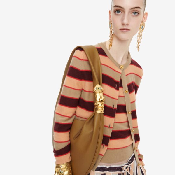 Schiaparelli Striped Cardigan Knitwear in Schiaparelli Authentic Luxury Fashion at Coveti