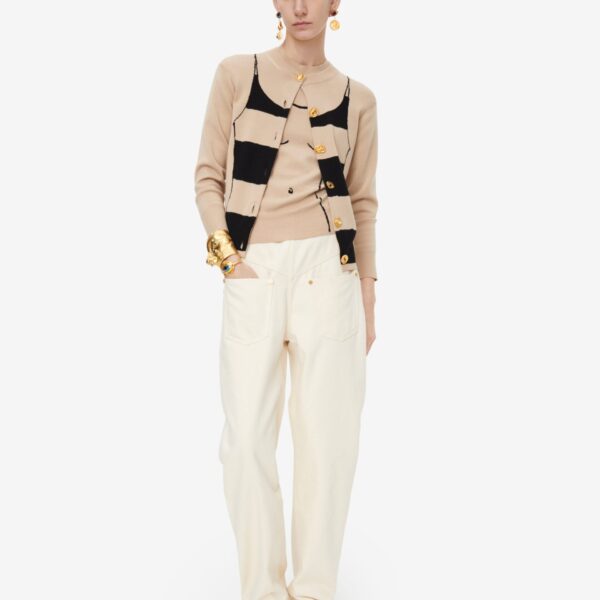 Schiaparelli Trompe L'Oeil Cardigan Knitwear in Schiaparelli Authentic Luxury Fashion at Coveti