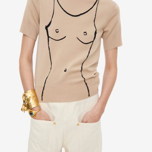 Schiaparelli Trompe L'Oeil Top Tops in Schiaparelli Authentic Luxury Fashion at Coveti