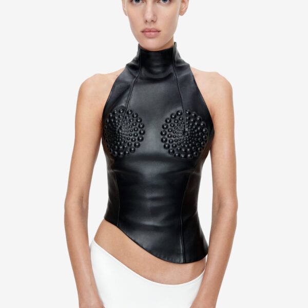 Schiaparelli Trompe L'Oeil Wave Top Tops in Schiaparelli Authentic Luxury Fashion at Coveti