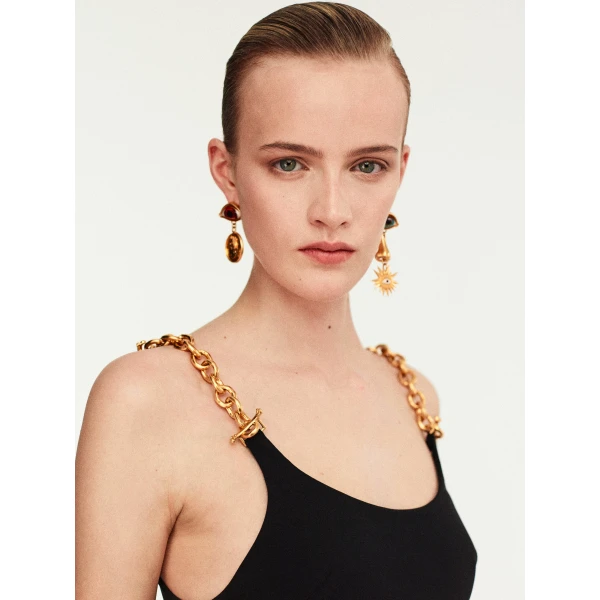 Schiaparelli Twisted Bijoux Dress, view 5