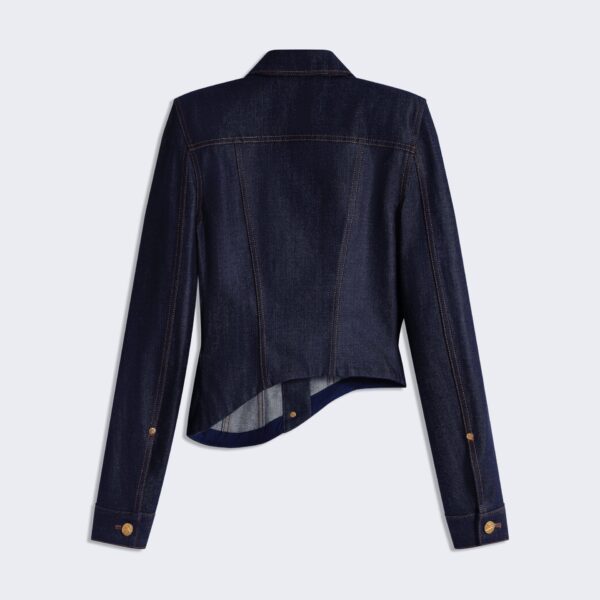 Schiaparelli Wave Denim Jacket Jackets in Schiaparelli Authentic Luxury Fashion at Coveti