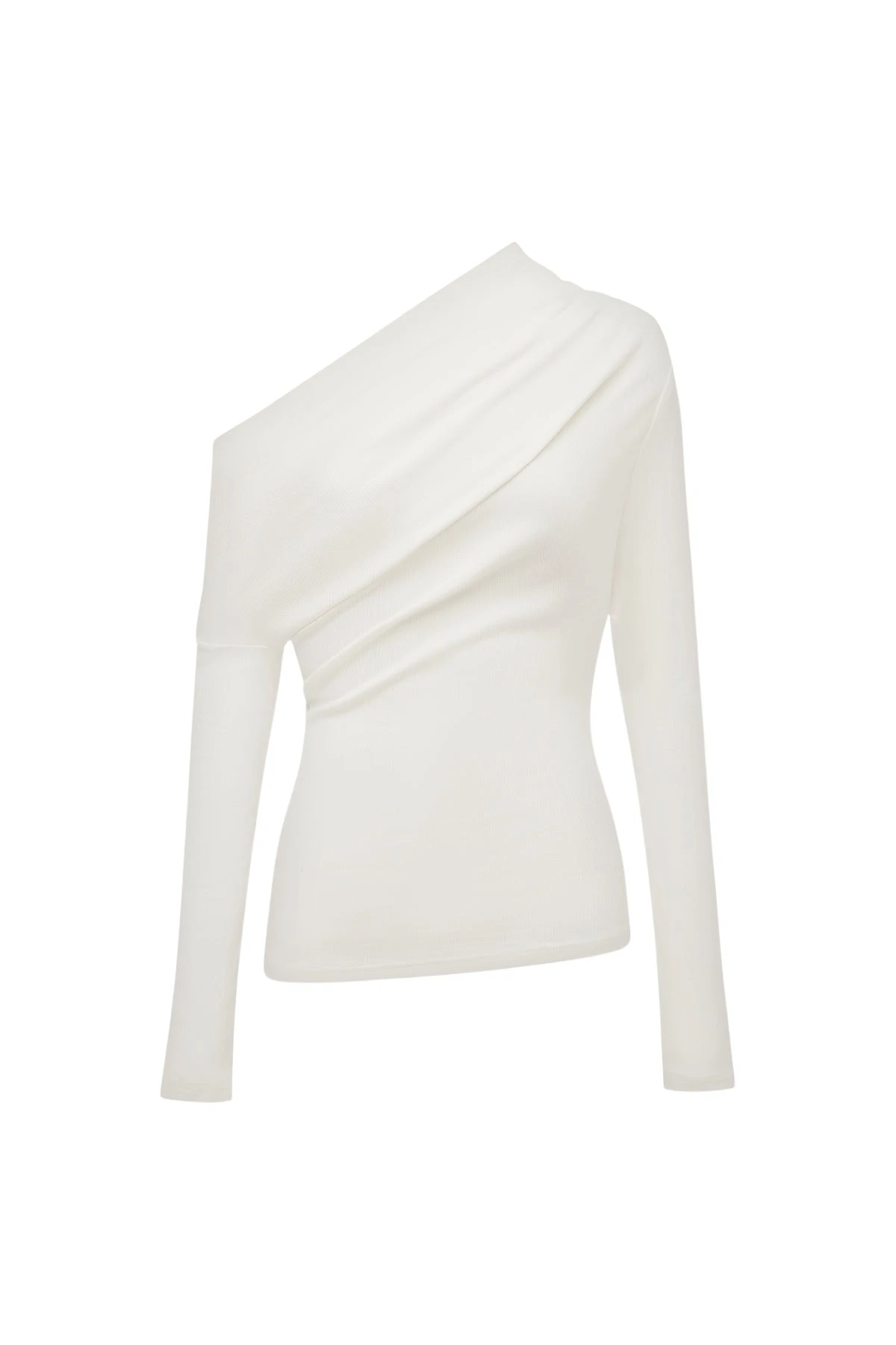 Shona-Joy-Aby-Asymmetrical-Jersey-Top-Ivory-coveti52735_nobg Shona Joy Aby Asymmetrical Jersey Top - Ivory - Tops - Australian Luxury Eventwear at Coveti