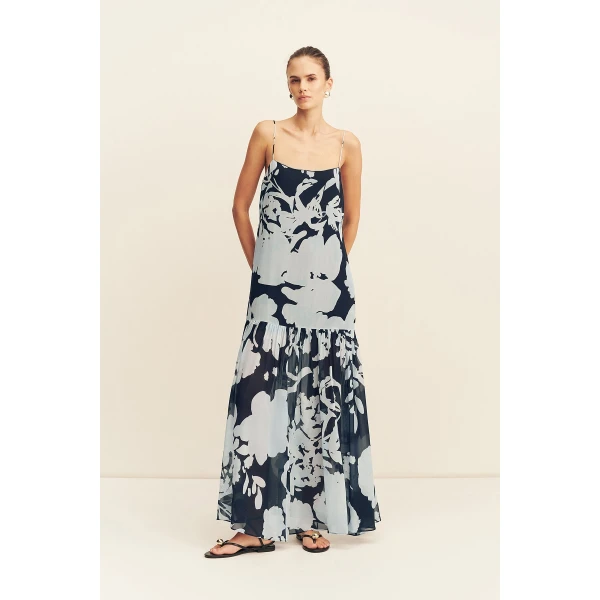 Shona Joy Aleyna Dropped Waist Maxi Dress - Dresses - Australian Luxury Eventwear at Coveti