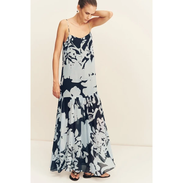 Shona Joy Aleyna Dropped Waist Maxi Dress - Dresses - Australian Luxury Eventwear at Coveti