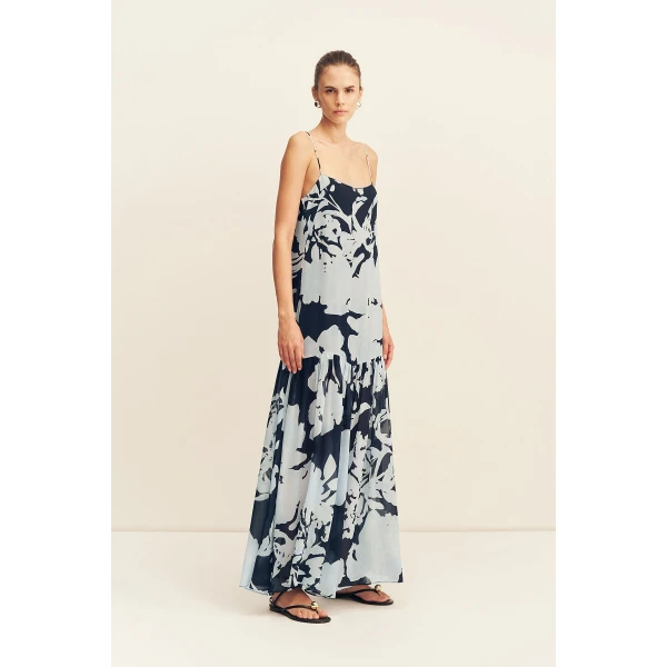 Shona Joy Aleyna Dropped Waist Maxi Dress - Dresses - Australian Luxury Eventwear at Coveti