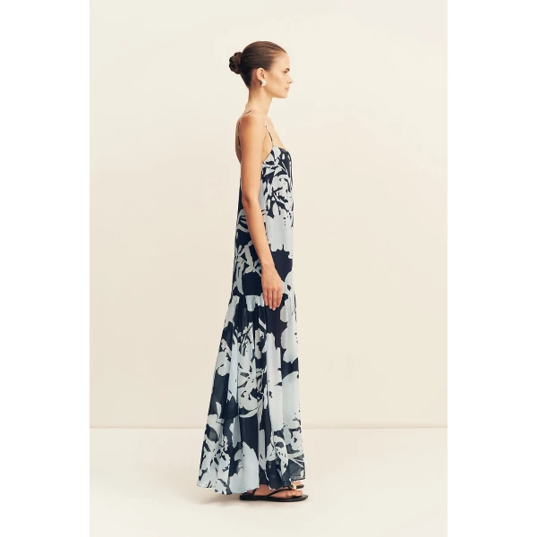 Shona Joy Aleyna Dropped Waist Maxi Dress - Dresses - Australian Luxury Eventwear at Coveti