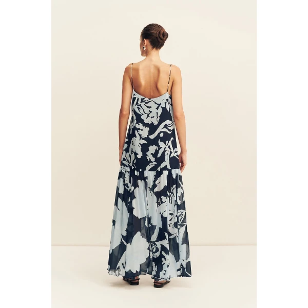 Shona Joy Aleyna Dropped Waist Maxi Dress - Dresses - Australian Luxury Eventwear at Coveti