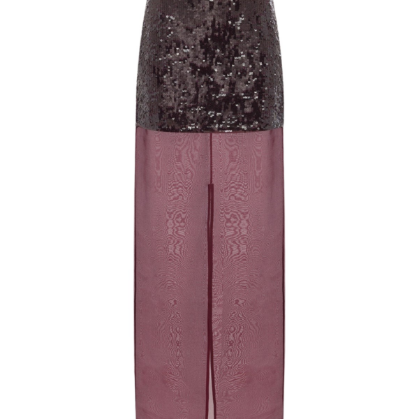 Shona Joy Amerie Silk Sequin Maxi Skirt - Port Royale - Skirts - Australian Luxury Eventwear at Coveti