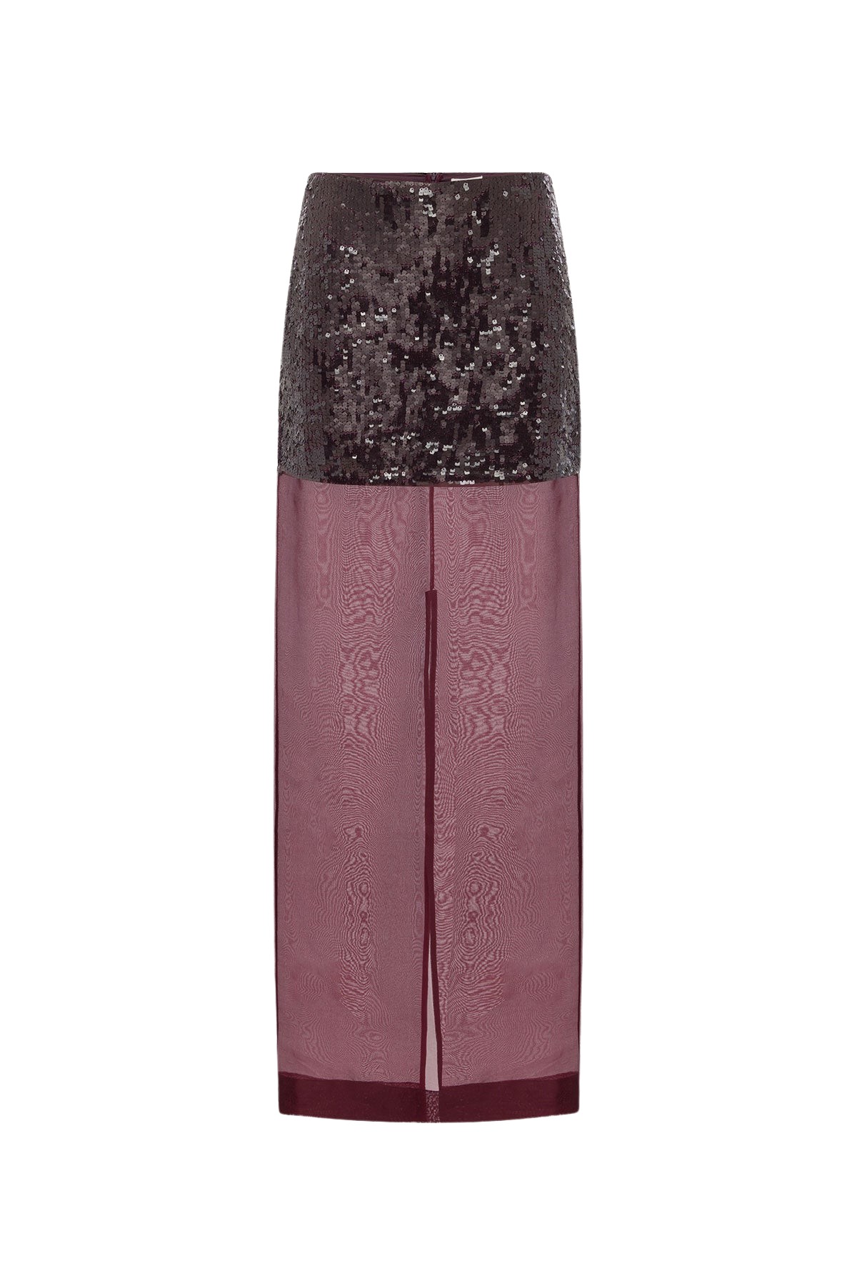Shona Joy Amerie Silk Sequin Maxi Skirt - Port Royale - Skirts - Australian Luxury Eventwear at Coveti
