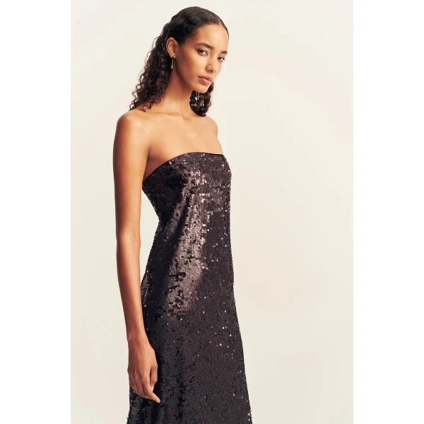 Shona Joy Amerie Strapless Maxi Dress - Port Royale - Dresses - Australian Luxury Eventwear at Coveti