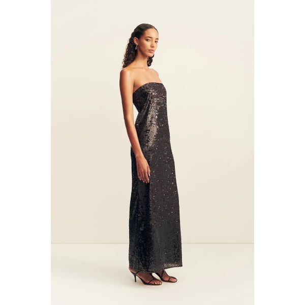 Shona Joy Amerie Strapless Maxi Dress - Port Royale - Dresses - Australian Luxury Eventwear at Coveti