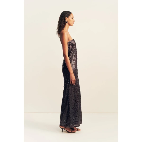 Shona Joy Amerie Strapless Maxi Dress - Port Royale - Dresses - Australian Luxury Eventwear at Coveti