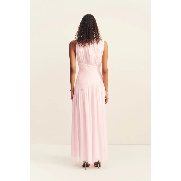 Shona Joy Amina Panelled Ruched Maxi Dress - Fairyfloss - Dresses - Australian Luxury Eventwear at Coveti