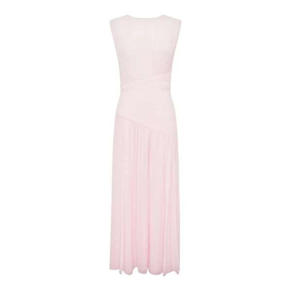 Shona Joy Amina Panelled Ruched Maxi Dress - Fairyfloss - Dresses - Australian Luxury Eventwear at Coveti