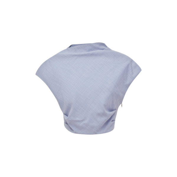 Shona Joy Asher Cap Sleeve Top - Chambray Blue - Tops - Australian Luxury Eventwear at Coveti
