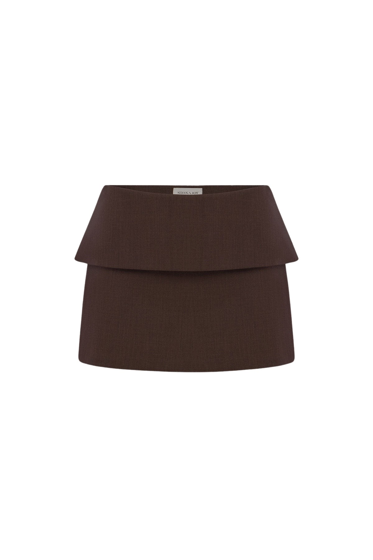 Shona Joy Asher Mini Skirt - Ristretto - Skirts - Australian Luxury Eventwear at Coveti