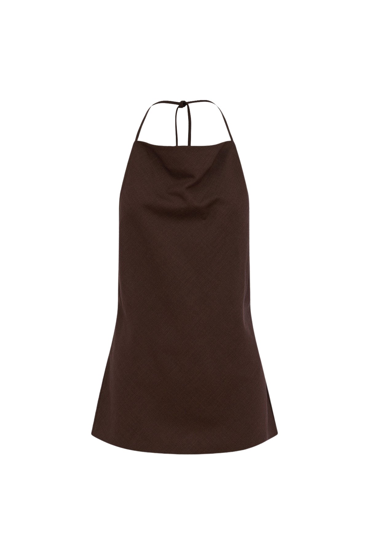 Shona Joy Asher Open Back Cowl Top - Ristretto - Tops - Australian Luxury Eventwear at Coveti