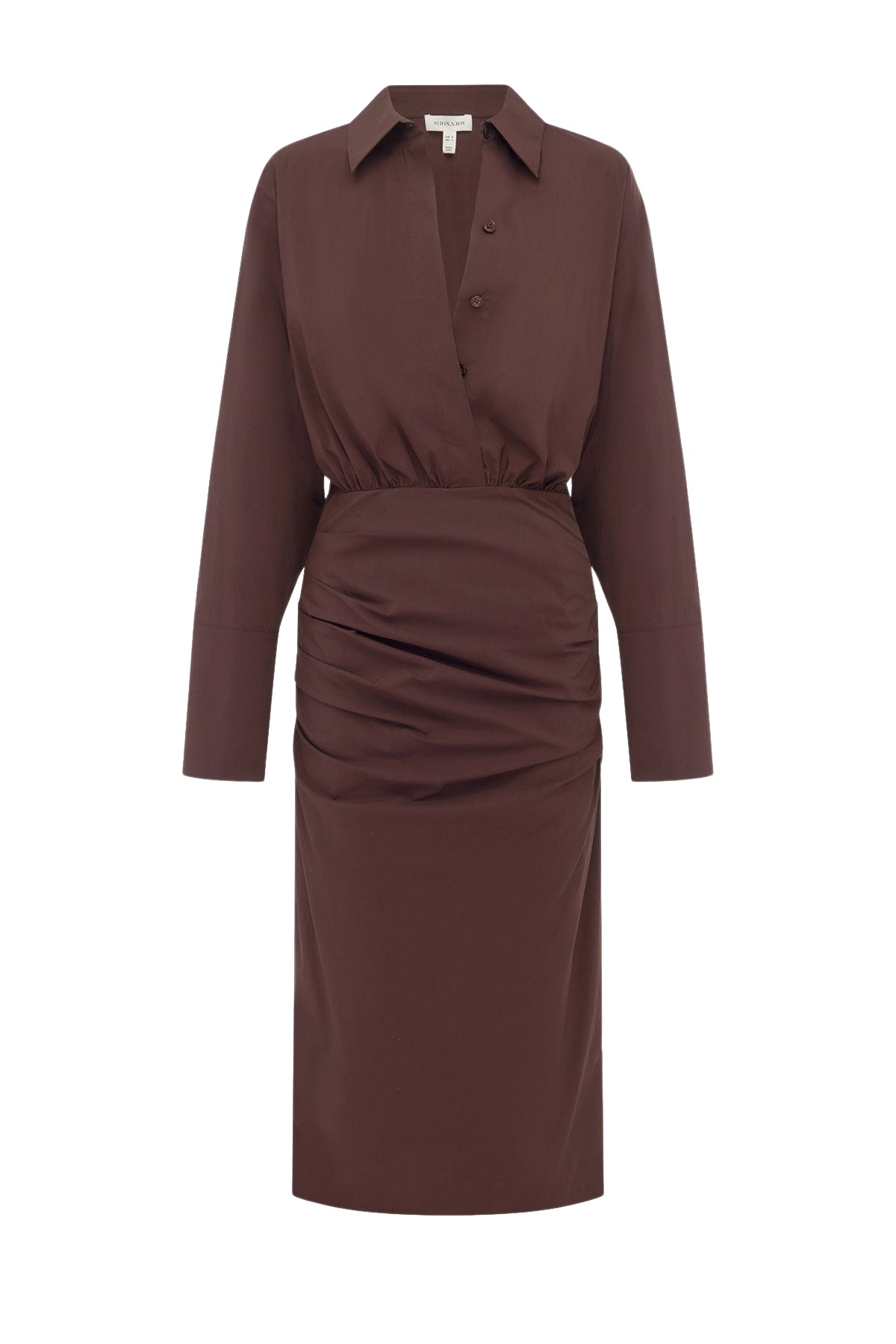 Shona-Joy-Campbell-Shirt-Fitted-Midi-Dress-Ristretto-coveti78768_nobg Shona Joy Campbell Shirt Fitted Midi Dress - Ristretto - Dresses - Australian Luxury Eventwear at Coveti