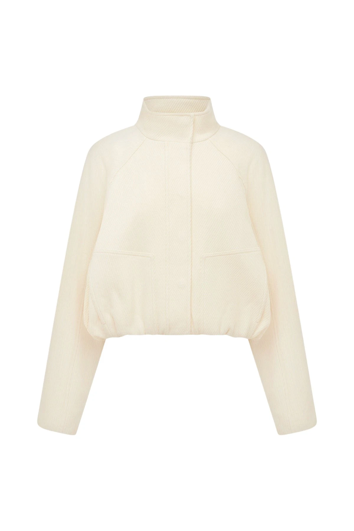 Shona-Joy-Crosby-Wool-Blend-Cropped-Bomber-Jacket-Ivory-coveti26479_nobg Shona Joy Crosby Wool Blend Cropped Bomber Jacket - Ivory - Jackets - Australian Luxury Eventwear at Coveti