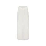 Shona Joy Huxley Textured Drawstring Pant - Vanilla - Pants - Australian Luxury Eventwear at Coveti