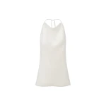 Shona Joy Huxley Textured Open Back Top - Vanilla - Tops - Australian Luxury Eventwear at Coveti