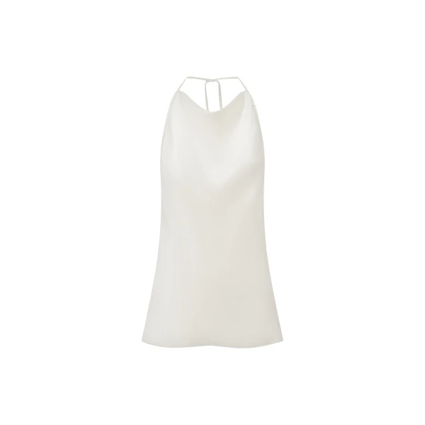 Shona Joy Huxley Textured Open Back Top - Vanilla - Tops - Australian Luxury Eventwear at Coveti