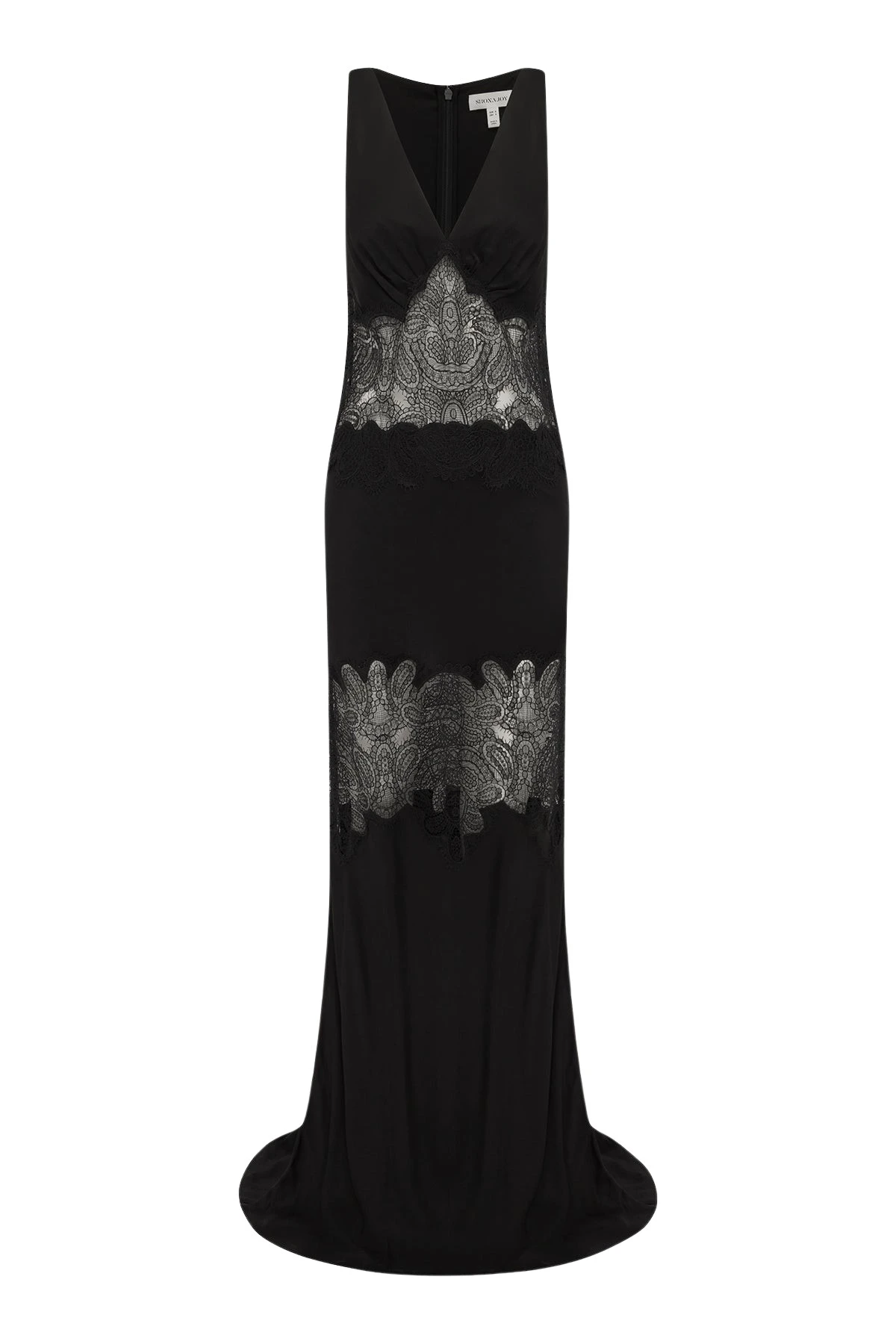 Shona-Joy-Jamila-Plunged-Lace-Panelled-Maxi-Dress-Black-coveti58073_nobg Shona Joy Jamila Plunged Lace Panelled Maxi Dress - Black - Dresses - Australian Luxury Eventwear at Coveti