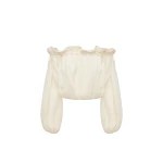 Shona Joy Jasper Linen Blend Blouse - Resin - Tops - Australian Luxury Eventwear at Coveti