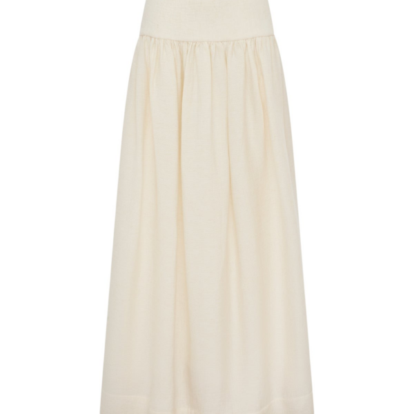 Shona Joy Jasper Linen Blend Maxi Skirt - Resin - Skirts - Australian Luxury Eventwear at Coveti