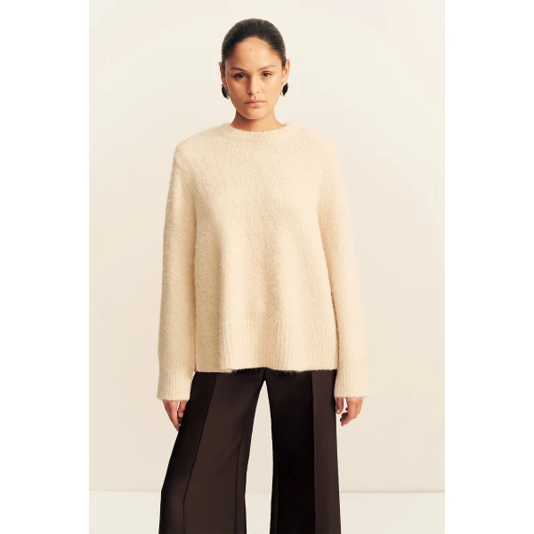 Shona Joy Korine Oversized Jumper - Batter - Knitwear - Australian Luxury Eventwear at Coveti