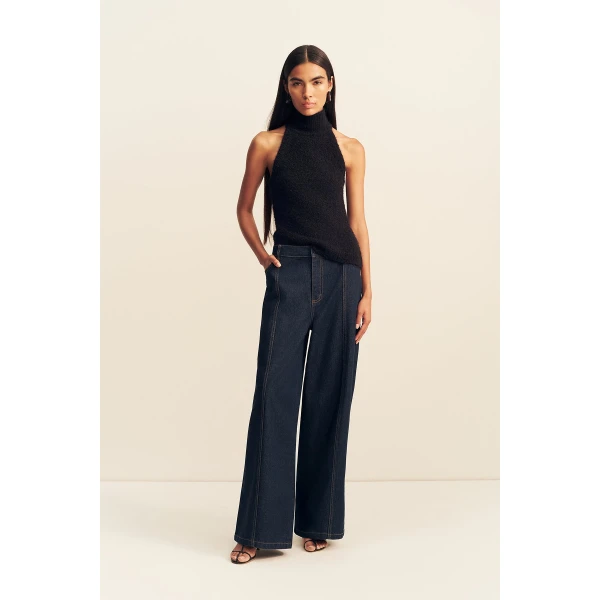 Shona Joy Korine Racer Back Top - Black - Tops - Australian Luxury Eventwear at Coveti