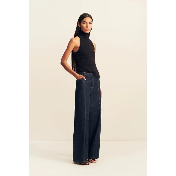 Shona Joy Korine Racer Back Top - Black - Tops - Australian Luxury Eventwear at Coveti