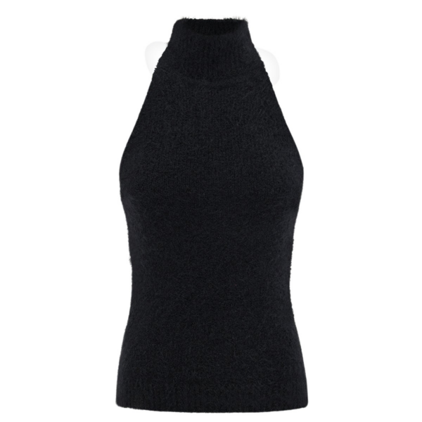 Shona Joy Korine Racer Back Top - Black - Tops - Australian Luxury Eventwear at Coveti