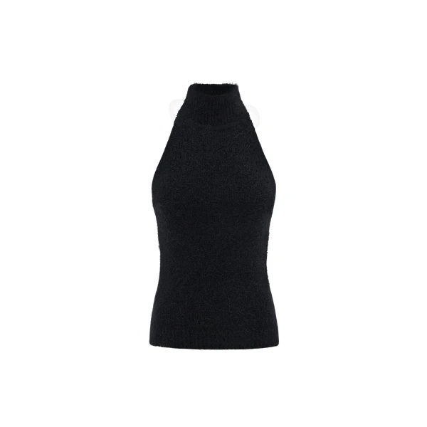 Shona Joy Korine Racer Back Top - Black - Tops - Australian Luxury Eventwear at Coveti