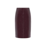 Shona Joy Lilou Patent Midi Skirt - Port Royale - Skirts - Australian Luxury Eventwear at Coveti