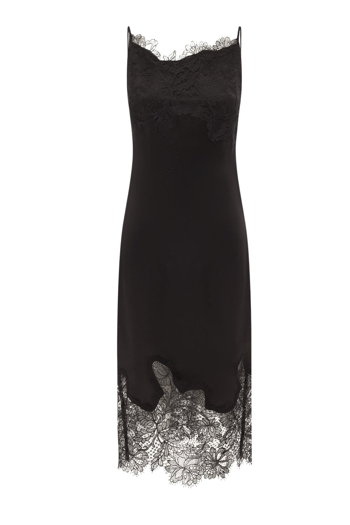 Shona-Joy-Lucia-Lace-Slip-Midi-Dress-Black-coveti44968_nobg Shona Joy Lucia Lace Slip Midi Dress - Black - Dresses - Australian Luxury Eventwear at Coveti