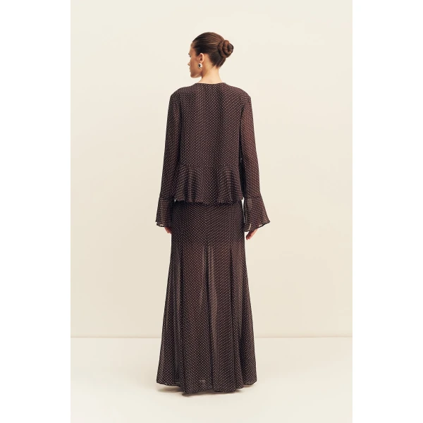 Shona Joy Maddox Long Sleeve Ruffle Top - Tops - Australian Luxury Eventwear at Coveti