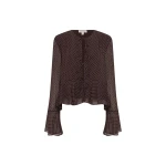Shona Joy Maddox Long Sleeve Ruffle Top - Tops - Australian Luxury Eventwear at Coveti