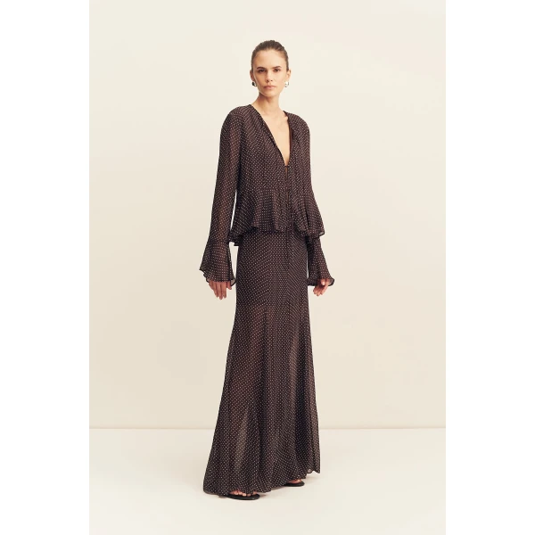 Shona Joy Maddox Panelled Maxi Skirt - Skirts - Australian Luxury Eventwear at Coveti
